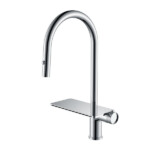 3 function hot & cold waterfall outlet Pull down Kitchen Faucet